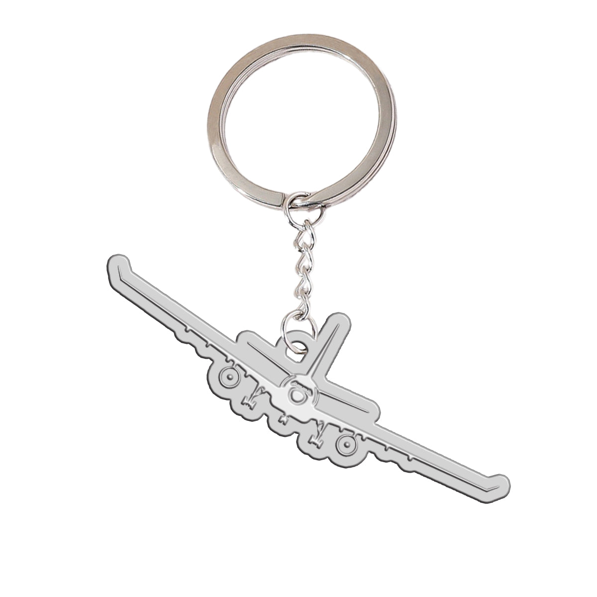 Airbus A330 Silhouette Designed Hollow Key Chains