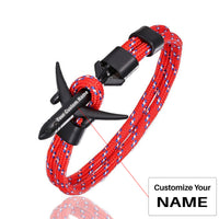 Thumbnail for Super Quality Stylish Airplane Shape Bracelets Black (Mixed Colours)