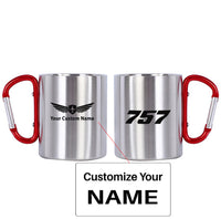 Thumbnail for 757 Flat Text Designed Stainless Steel Outdoors Mugs