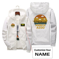 Thumbnail for Retro Airbus A330 Designed Thin Windbreaker Jackets