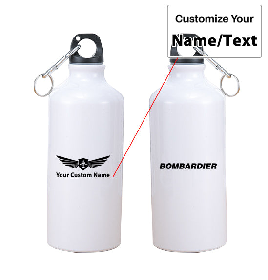 Bombardier & Text Designed Thermoses