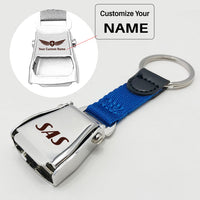 Thumbnail for SAS Airlines Airlines Designed Airplane Seat Belt Key Chains