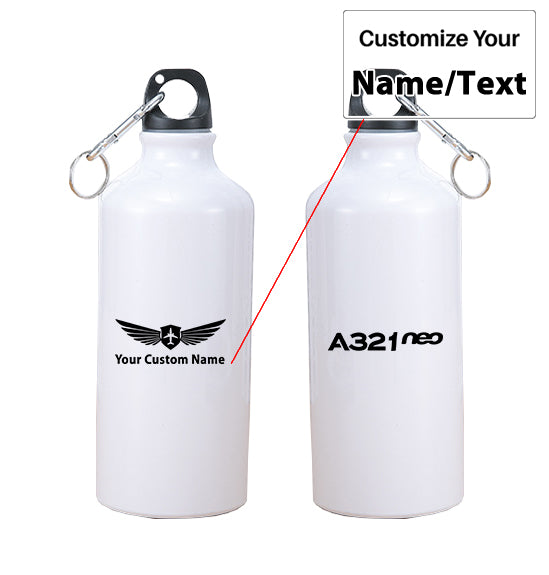 A321neo & Text Designed Thermoses