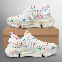 Thumbnail for Cheerful Seamless Airplanes Designed Fashion Running Shoes