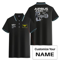 Thumbnail for Airbus A350 & Trent Wxb Engine Designed Stylish Polo T-Shirts (Double-Side)