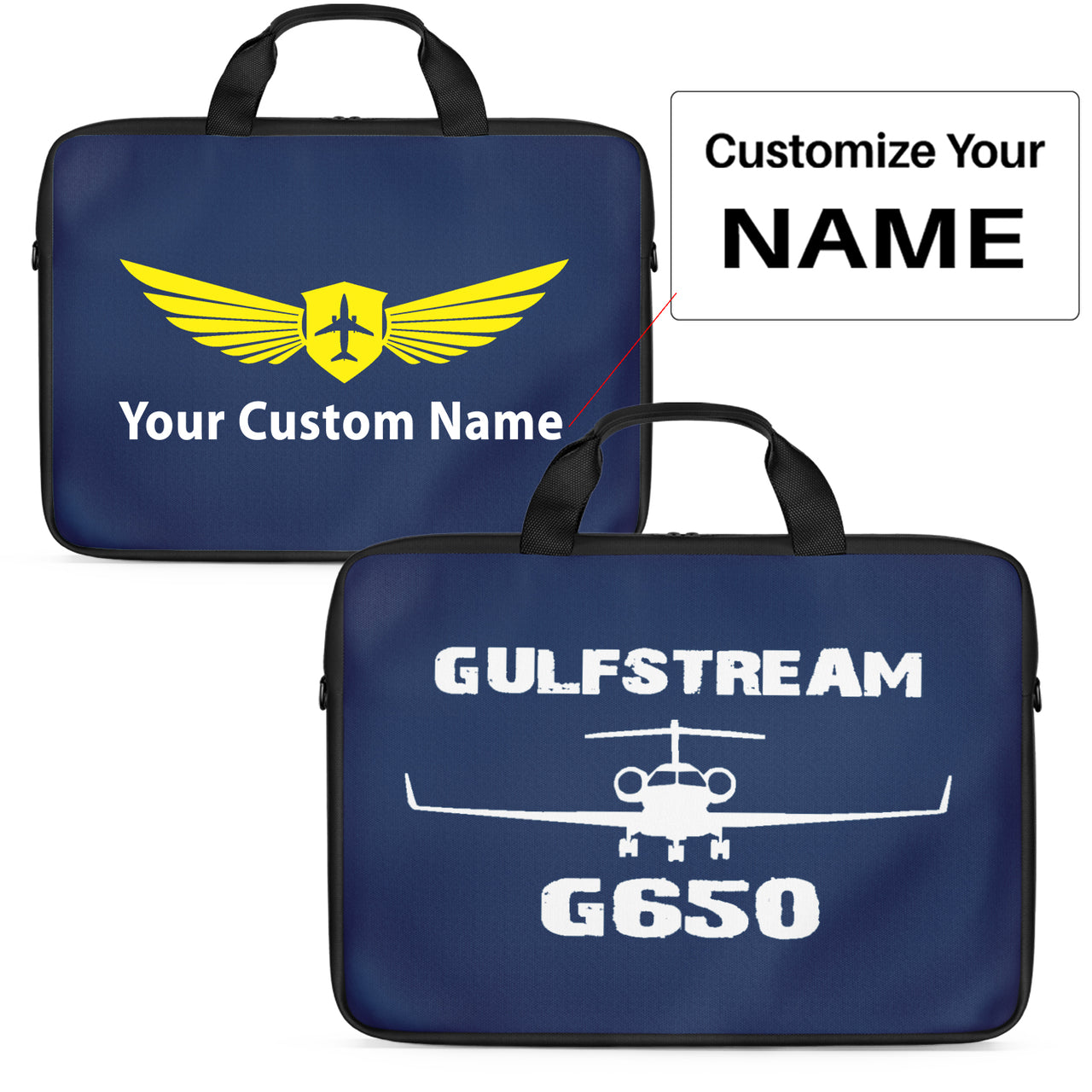 Gulfstream G650 & Plane Designed Laptop & Tablet Bags