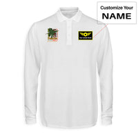 Thumbnail for Fighter Machine Designed Long Sleeve Polo T-Shirts