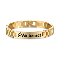 Thumbnail for Air Transat Airlines Designed Stainless Steel Chain Bracelets