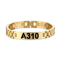 Thumbnail for A310 Flat Text Designed Stainless Steel Chain Bracelets