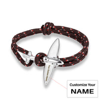 Thumbnail for (Edition 4) - Thinner & Small Airplane Designed Bracelets Silver (Adjustable)