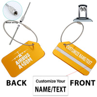 Thumbnail for Airbus A400M & Plane Designed Fashion Metal Luggage Tags