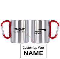 Thumbnail for British Airways Airlines Designed Stainless Steel Outdoors Mugs