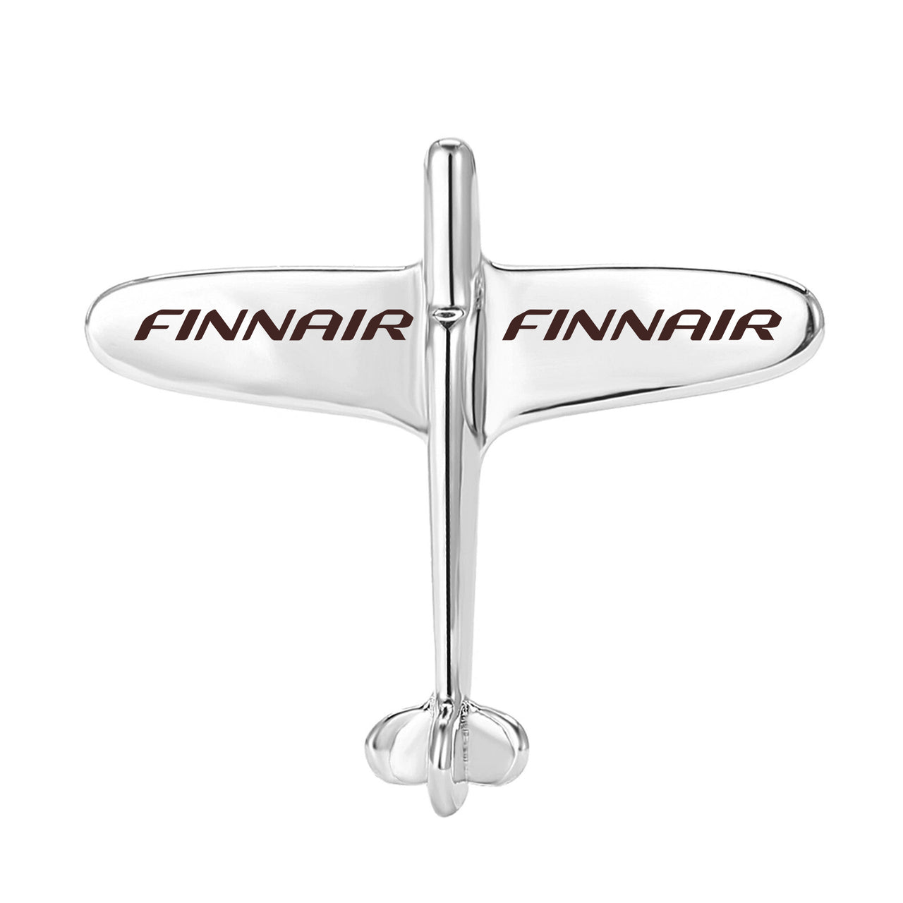 Finnair Airlines Designed Airplane Shape Brooches