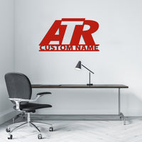 Thumbnail for ATR & Text Designed Wall Metal Signs