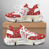 Thumbnail for Paper Airplanes (Red) Designed Fashion Running Shoes