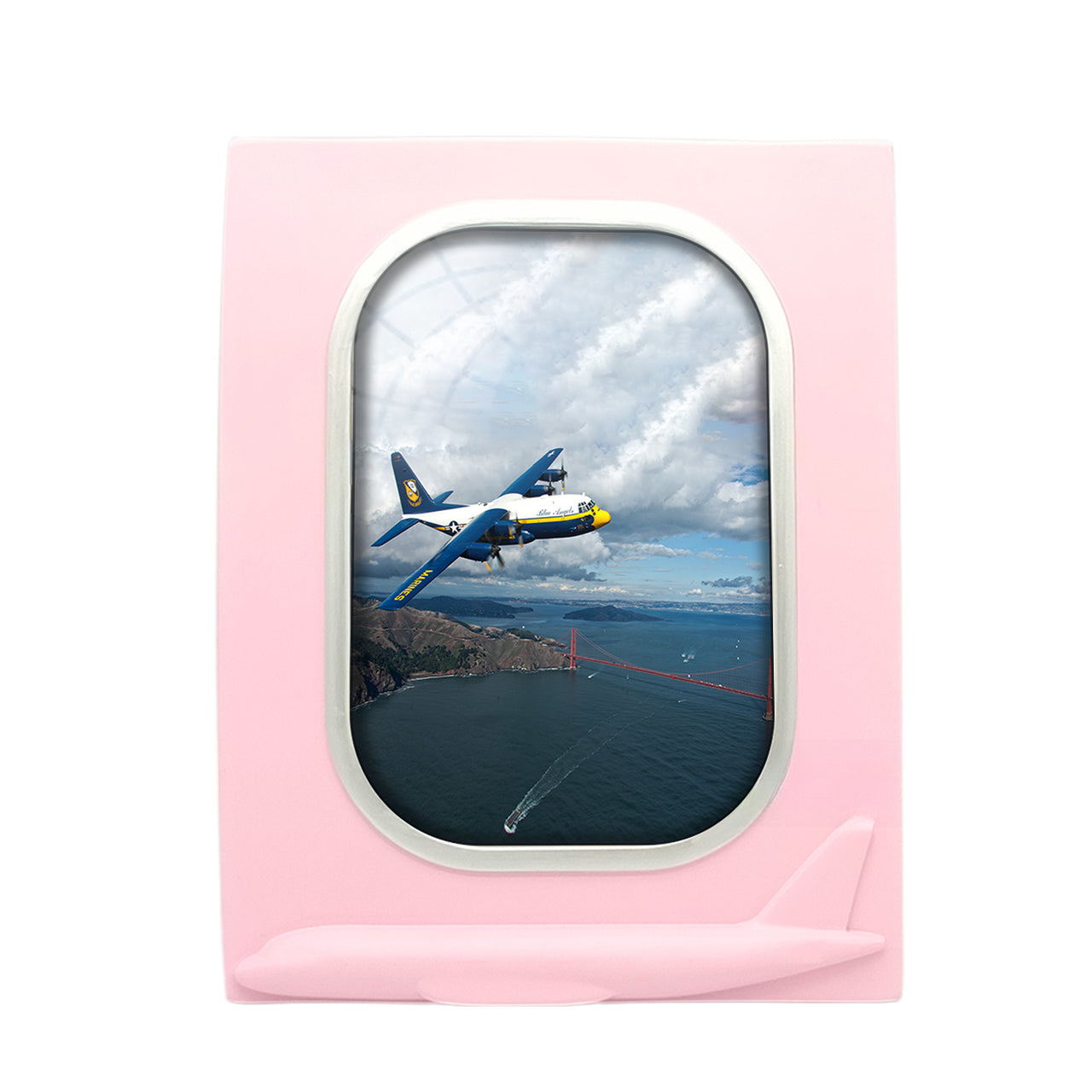 Blue Angels & Bridge Designed Airplane Window Photo Frame