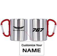 Thumbnail for 767 Flat Text Designed Stainless Steel Outdoors Mugs