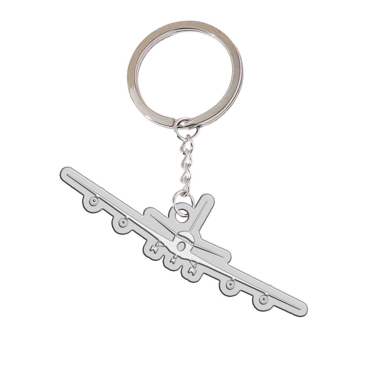 Boeing 707 Silhouette Designed Hollow Key Chains
