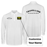 Thumbnail for Travelling All Around The World Designed Long Sleeve Polo T-Shirts (Double-Side)