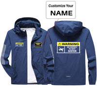 Thumbnail for Warning May Constantly Talk About Aviation Sport & Running Jackets