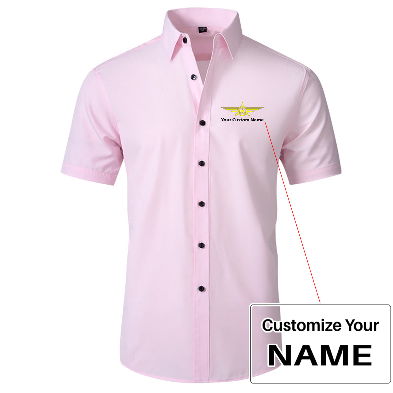Custom Name (Badge 3) Design Super Quality Short Sleeve Shirts
