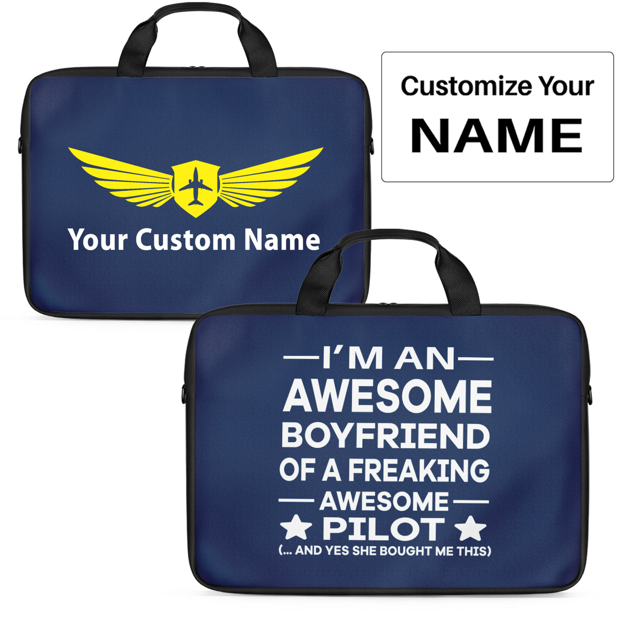 I am an Awesome Boyfriend Designed Laptop & Tablet Bags