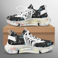 Thumbnail for Fly Be Free Black Designed Fashion Running Shoes