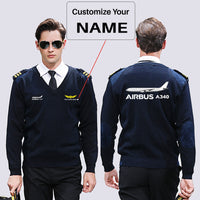 Thumbnail for The Airbus A340 Designed Wool Pilot Sweaters