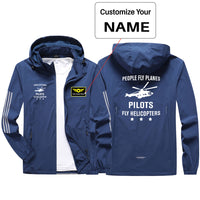 Thumbnail for People Fly Planes Pilots Fly Helicopters Sport & Running Jackets