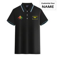 Thumbnail for Colourful 3 Airplanes Designed Stylish Polo T-Shirts
