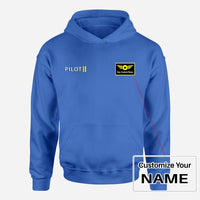 Thumbnail for Pilot & Stripes (2 Lines) Designed Hoodies