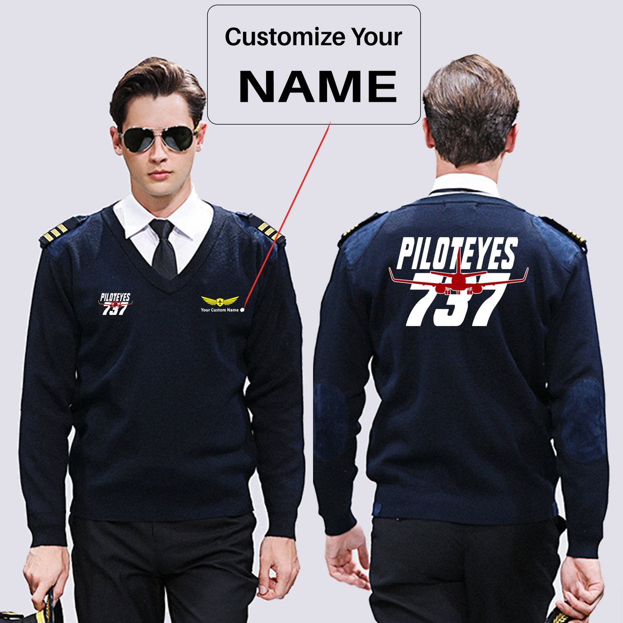 Amazing Piloteyes737 Designed Wool Pilot Sweaters