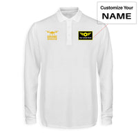 Thumbnail for Drone Operator Designed Long Sleeve Polo T-Shirts