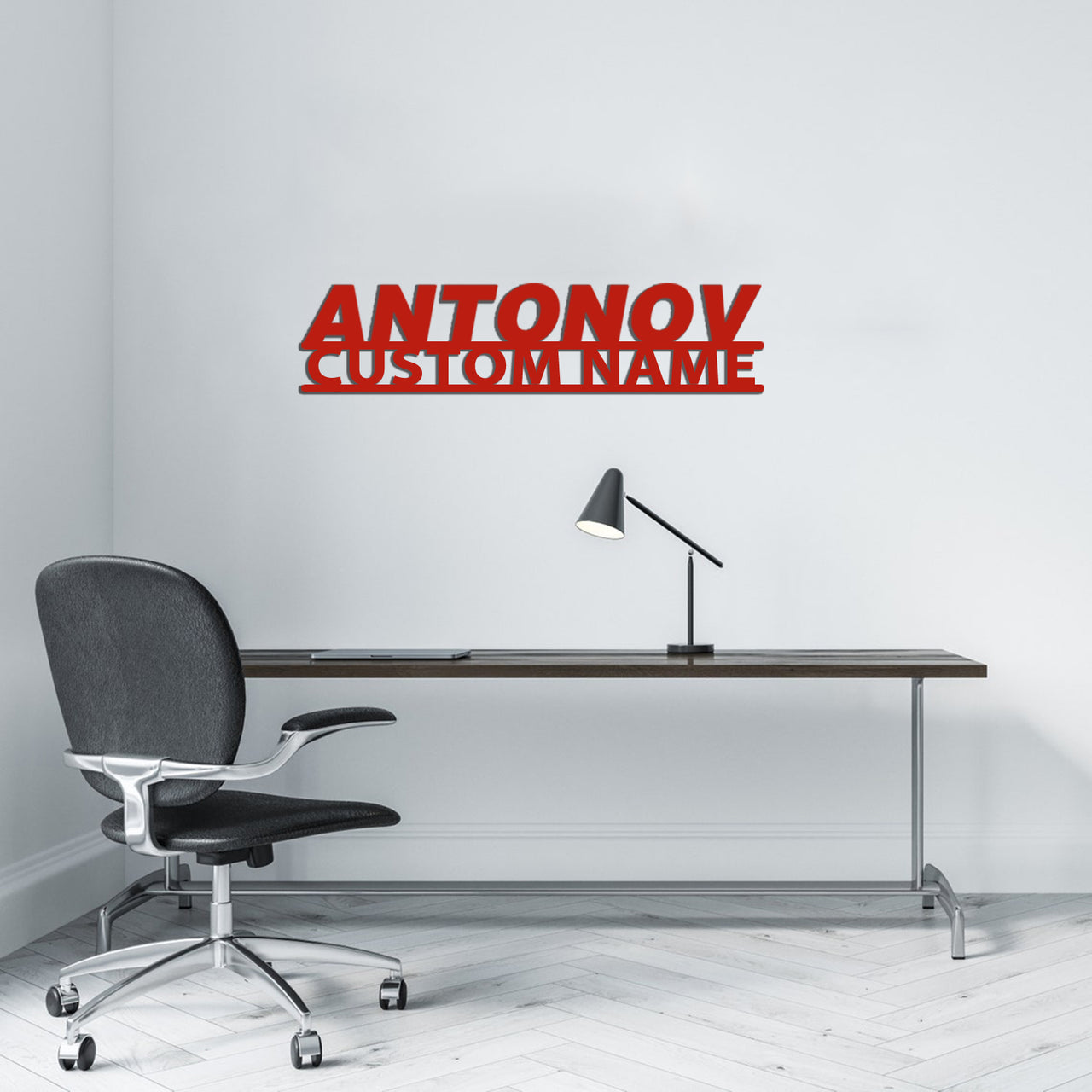 Antonov & Text Designed Wall Metal Signs
