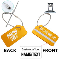 Thumbnail for Amazing Boeing 787 Designed Fashion Metal Luggage Tags
