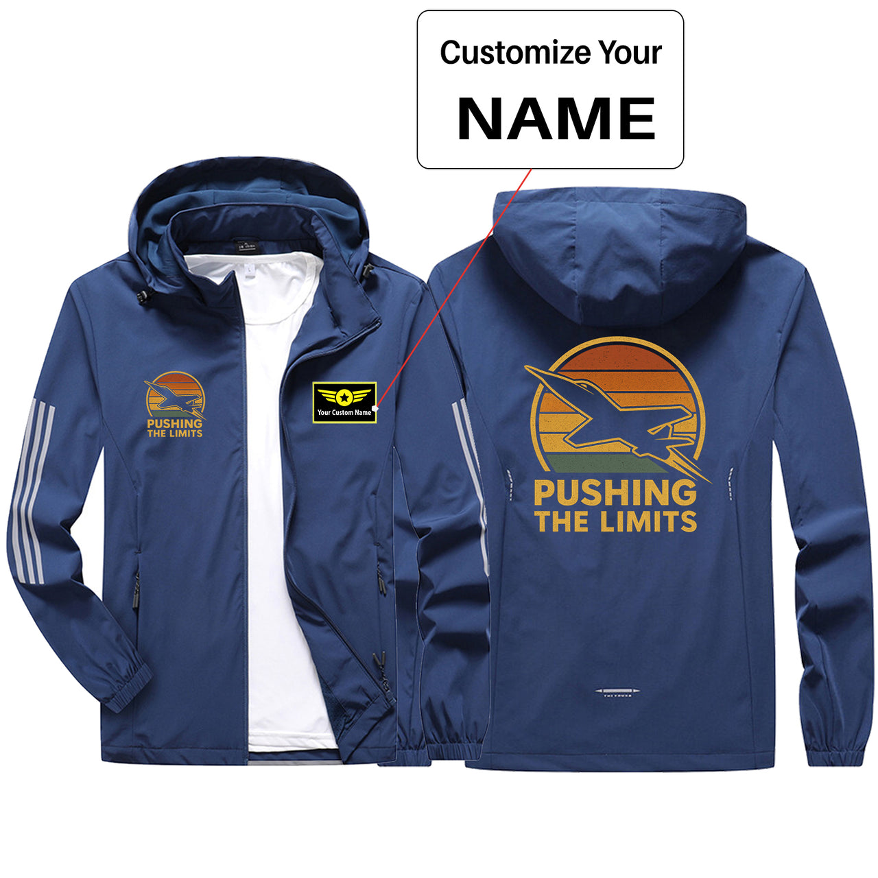 Pushing The Limits Retro Design Sport & Running Jackets