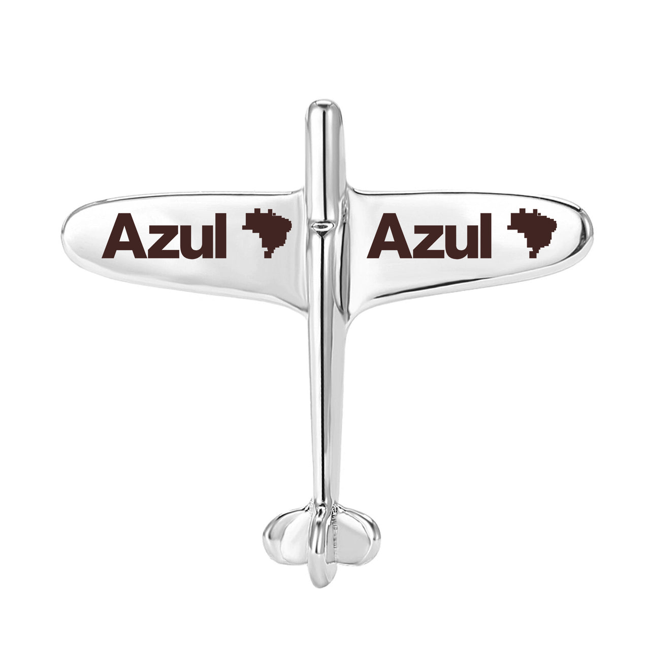 Azul Airlines Designed Airplane Shape Brooches