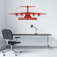 Thumbnail for Airbus A400M Silhouette Designed Wall Metal Signs