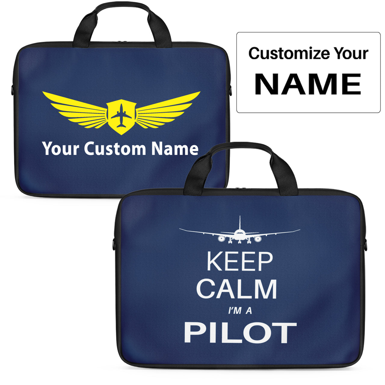 Pilot (777 Silhouette) Designed Laptop & Tablet Bags