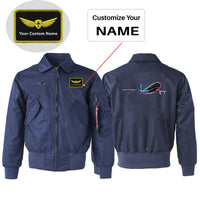 Thumbnail for Multicolor Airplane Designed Embroidered Patch Attachable Jackets
