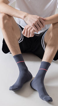 Thumbnail for Electrocardiogram Professional sports mid-tube socks for running sweat absorbing