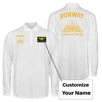 Thumbnail for Cleared For Takeoff Designed Long Sleeve Polo T-Shirts (Double-Side)