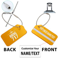 Thumbnail for Boeing 717 & Plane Designed Fashion Metal Luggage Tags