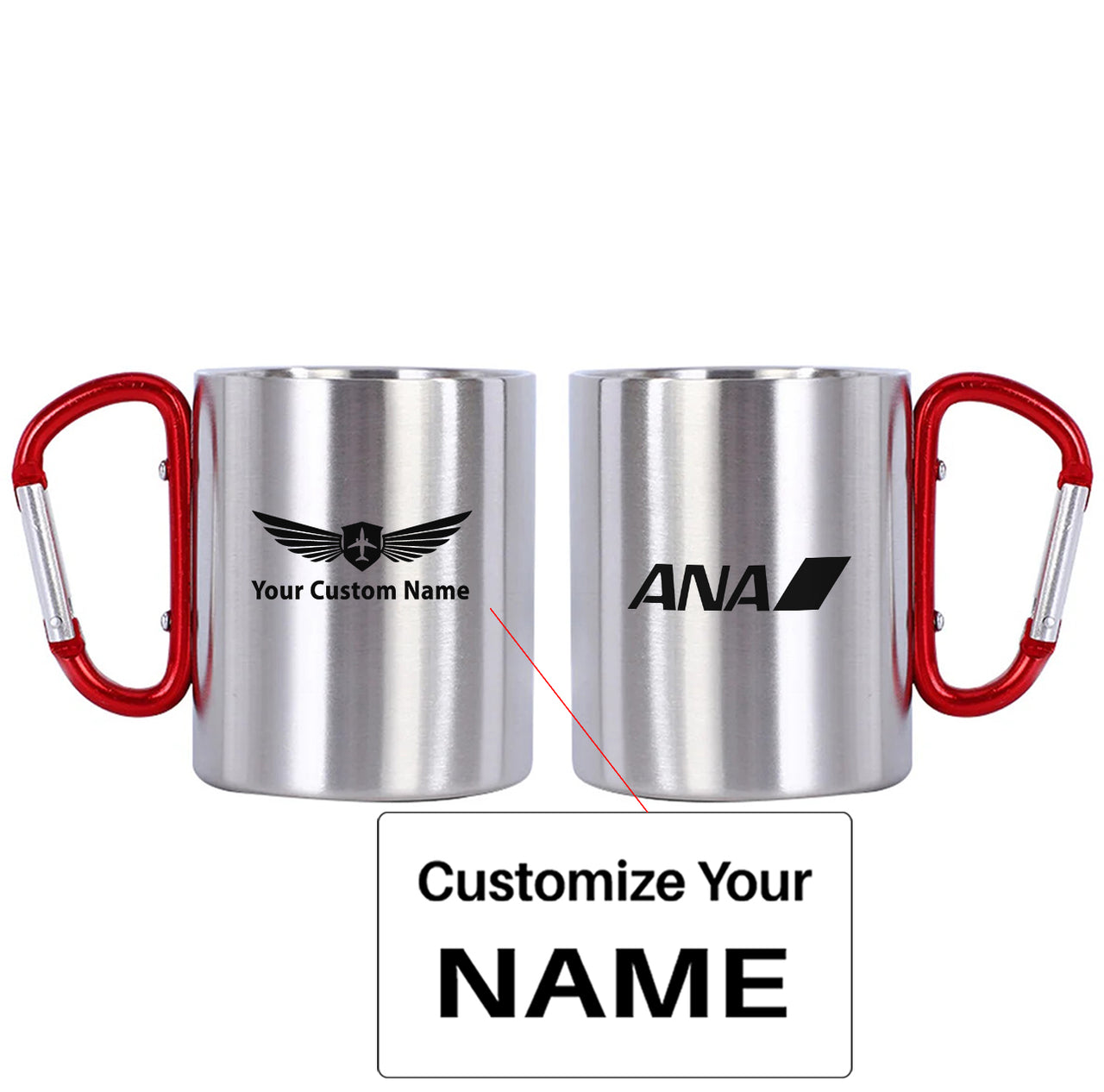 All Nippon Airways Logo Designed Stainless Steel Outdoors Mugs