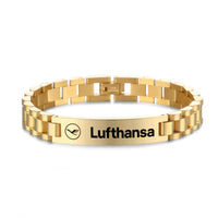 Thumbnail for Lufthansa Airlines Designed Stainless Steel Chain Bracelets