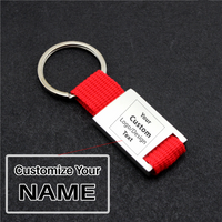 Thumbnail for Your Custom Design & Image & Logo & Text Design  Metal Woven Leather(2)Key Chains