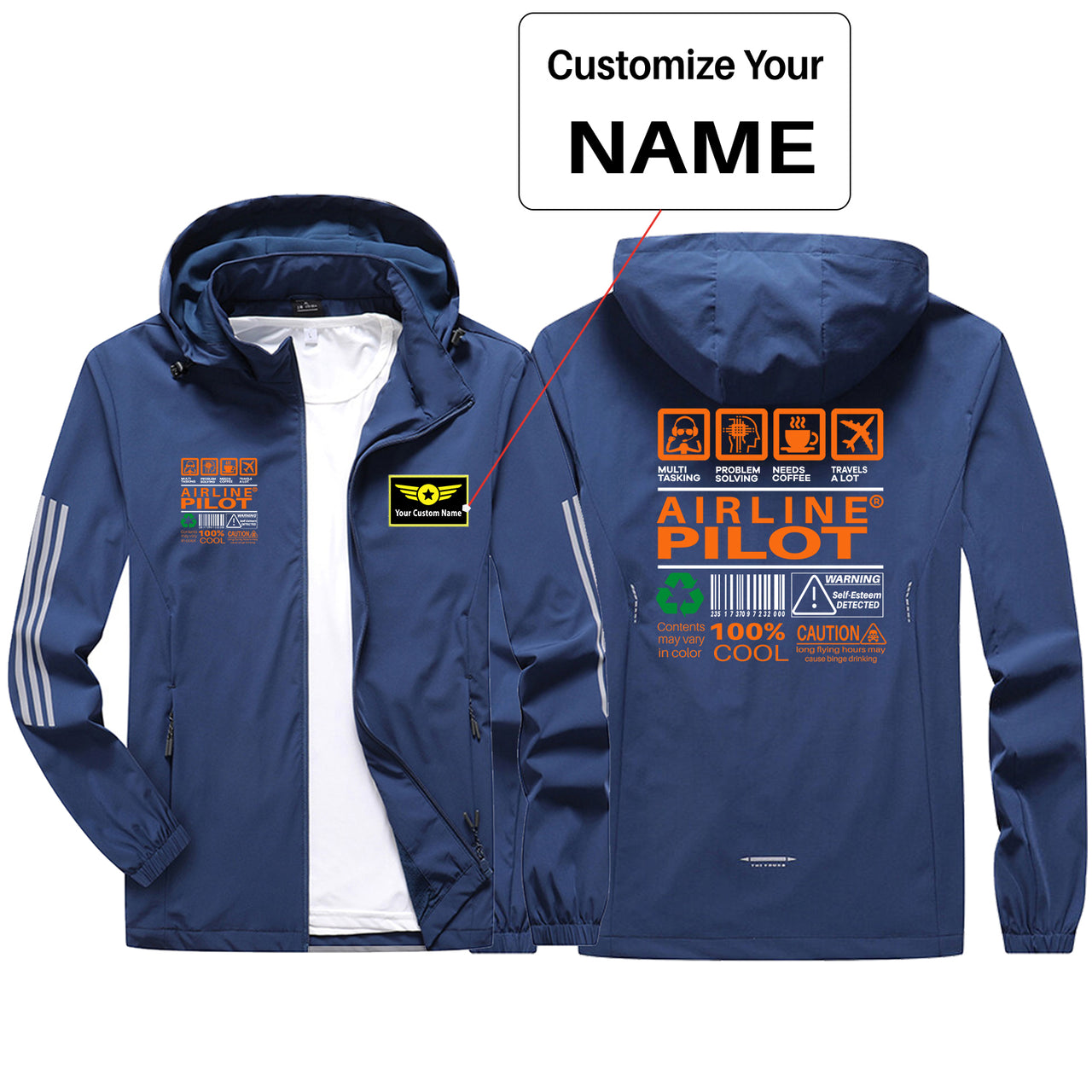 Airline Pilot Label Sport & Running Jackets