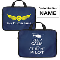 Thumbnail for Student Pilot (Helicopter) Designed Laptop & Tablet Bags