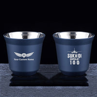 Thumbnail for Sukhoi Superjet 100 & Plane Designed Double Wall Stainless Steel Coffee Mugs