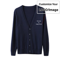 Thumbnail for Custom Design Image Logo Designed Cardigan Sweaters